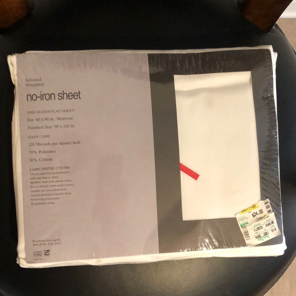 Vintage Queen Flat Sheet Westpoint Stevens NWT